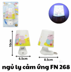 Đèn Ngủ Ly Cảm Ứng FN 268 – Thiết Kế Dễ Thương, Tự Động Sáng Khi Trời Tối