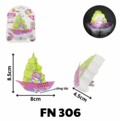 Đèn Ngủ Hình Thuyền FN 306 – Dễ Thương, Ánh Sáng Dịu Nhẹ, Thắp Sáng Giấc Ngủ Bé Yêu