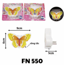 Đèn Ngủ Hình Bướm FN 550 – Nhỏ Gọn, Xinh Xắn, Ánh Sáng Dịu Nhẹ Cho Cả Gia Đình