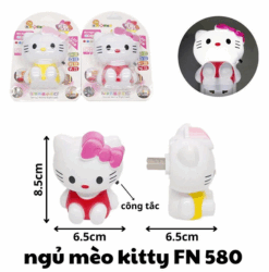 Đèn Ngủ Mèo Kitty FN 580 – Dễ Thương, Dịu Nhẹ, Bé Nào Cũng Yêu Thích