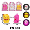 Đèn Ngủ Hình Mèo Thần Tài FN 801 – Dễ Thương, Mang Lại May Mắn, Ánh Sáng Dịu Nhẹ