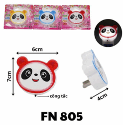 Đèn Ngủ Hình Gấu Trúc FN 805 – Ngộ Nghĩnh, An Toàn, Ánh Sáng Dịu Nhẹ Cho Bé