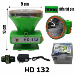 Đèn Pin Đội Đầu HD 132 – Siêu Sáng, Bền Bỉ, Có Hiển Thị Pin, Phù Hợp Cho Mọi Công Việc