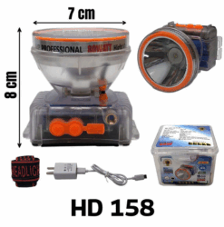 Đèn Pin Đội Đầu HD 158 – Thiết Kế Gọn Nhẹ, Ánh Sáng Mạnh, Dùng Được Mọi Lúc Mọi Nơi