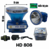 Đèn Pin Đội Đầu HD 808 – Công Suất Lớn, Chống Nước, Hiển Thị Pin Thông Minh
