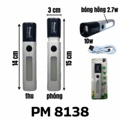 Đèn pin đa năng PM 8138