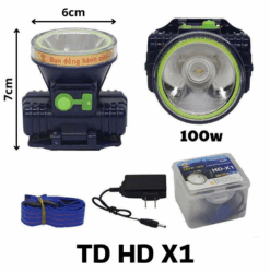 Đèn Pin Đội Đầu TD HD X1 – Gọn Nhẹ, Siêu Sáng 100W, Dễ Dùng Cho Mọi Hoạt Động Ban Đêm