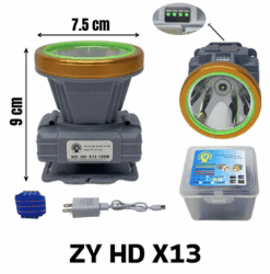 Đèn Pin Đội Đầu ZY HD X13 – Thiết Kế Cứng Cáp, Siêu Sáng, Có Hiển Thị Pin, Dùng Bền Mọi Hoàn Cảnh